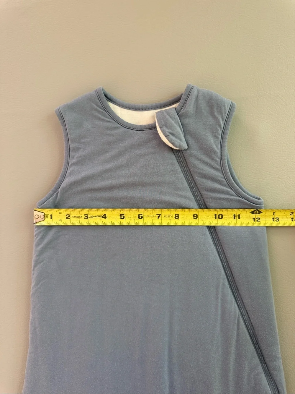 BubblePanda Bamboo Blue Grey Sleepsack Sleep Bag 1.0 Tog XL 18-36M Toddler